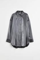 H & M - Oversized Blouse - Gray