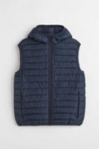 H & M - Padded Lightweight Vest - Blue