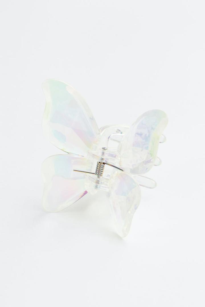 H & M - Butterfly-shaped Hair Claw - White
