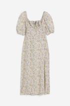 H & M - Drawstring-detail Dress - White