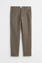 H & M - Slim Fit Cotton Chinos - Green