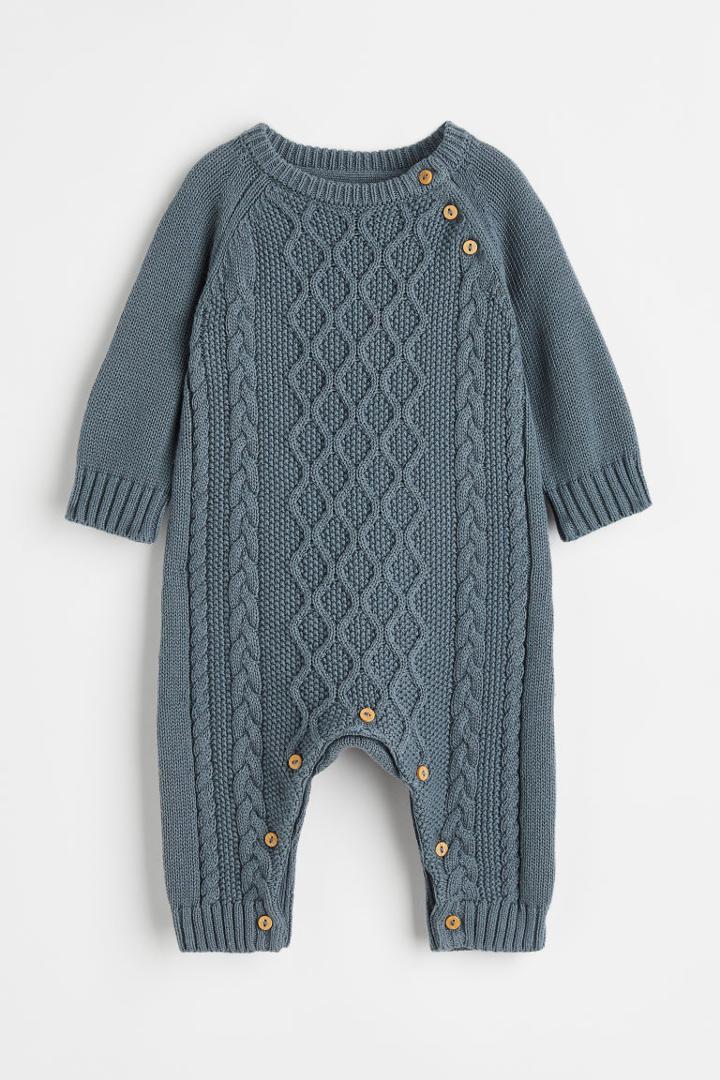 H & M - Knit Jumpsuit - Blue