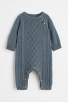H & M - Knit Jumpsuit - Blue