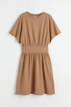 H & M - Short Jersey Dress - Beige