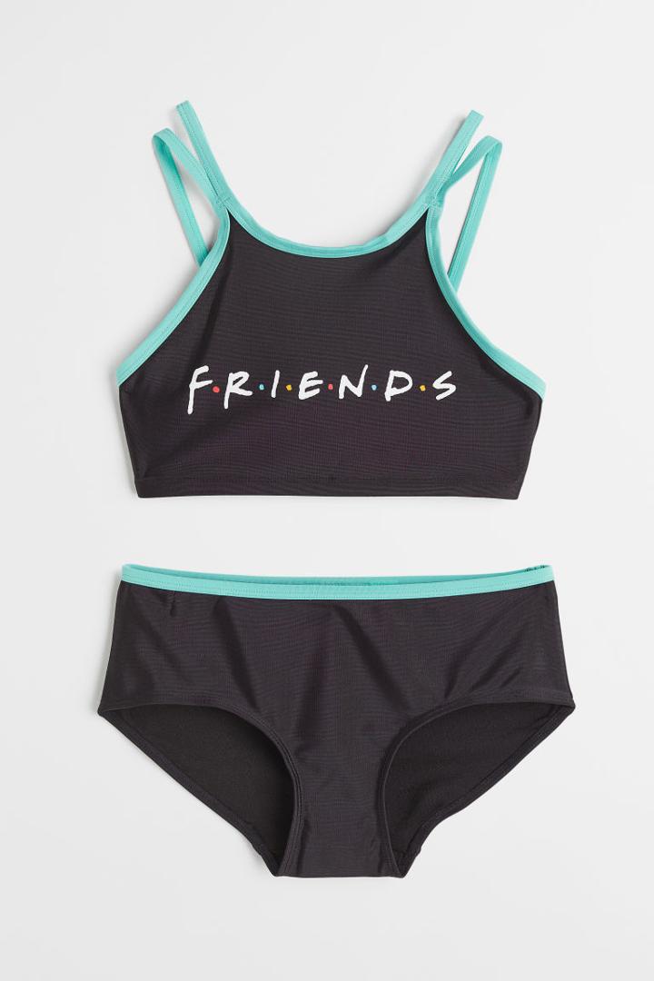 H & M - Printed Bikini - Black