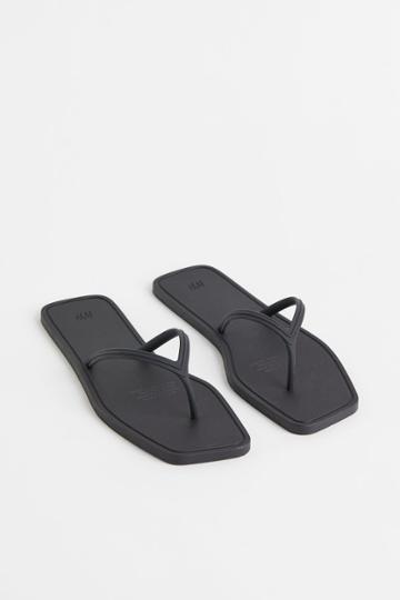 H & M - Flip-flops - Black