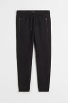 H & M - Slim Fit Sweatpants - Black
