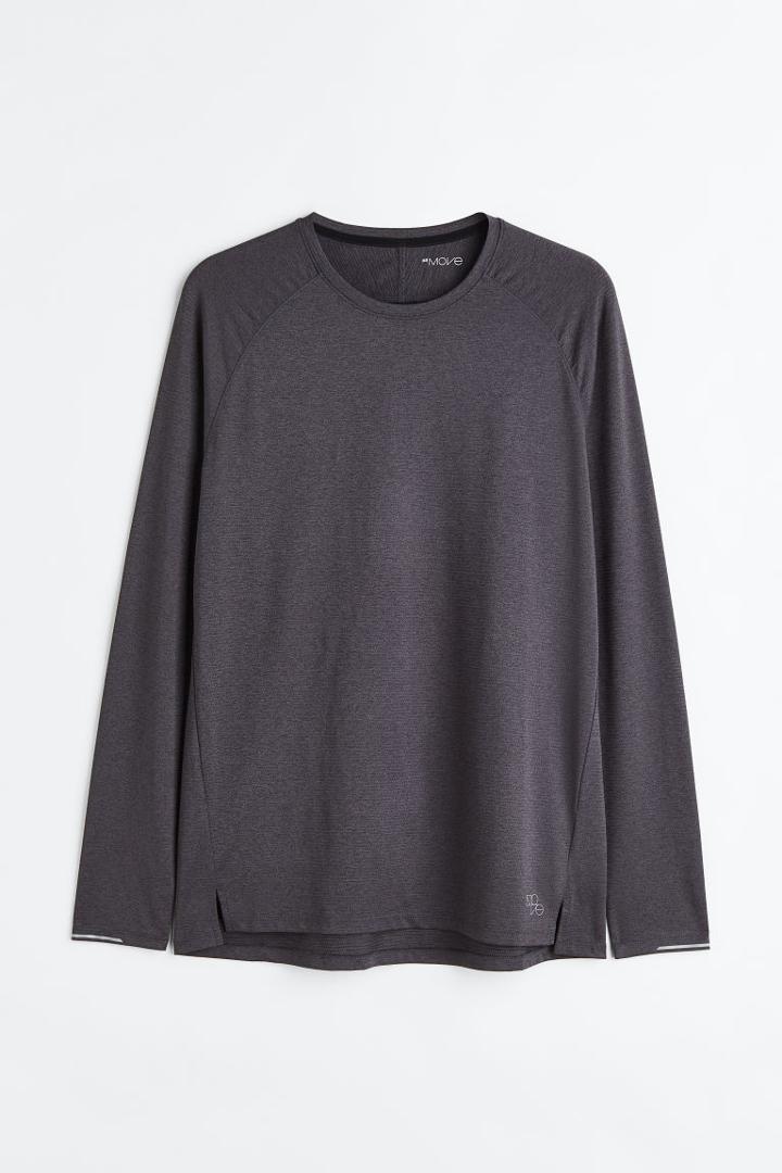 H & M - Running Shirt In Drymove&trade; - Gray