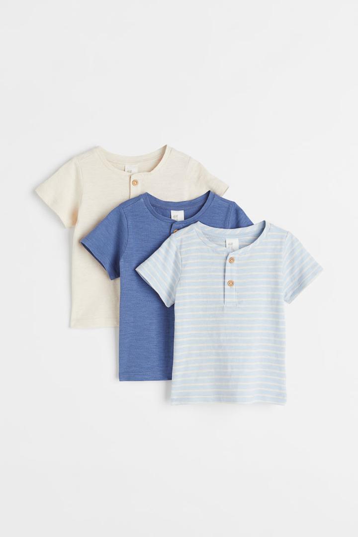 H & M - 3-pack T-shirts - Blue