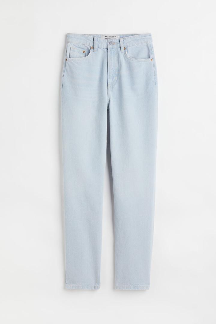 H & M - 90s Straight Ultra High Jeans - Blue