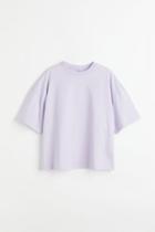H & M - Boxy T-shirt - Purple