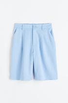 H & M - Twill Dress Shorts - Blue