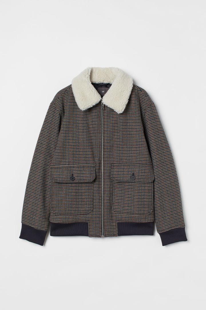 H & M - Wool-blend Jacket - Blue