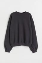 H & M - Oversized Sports Sweatshirt - Gray