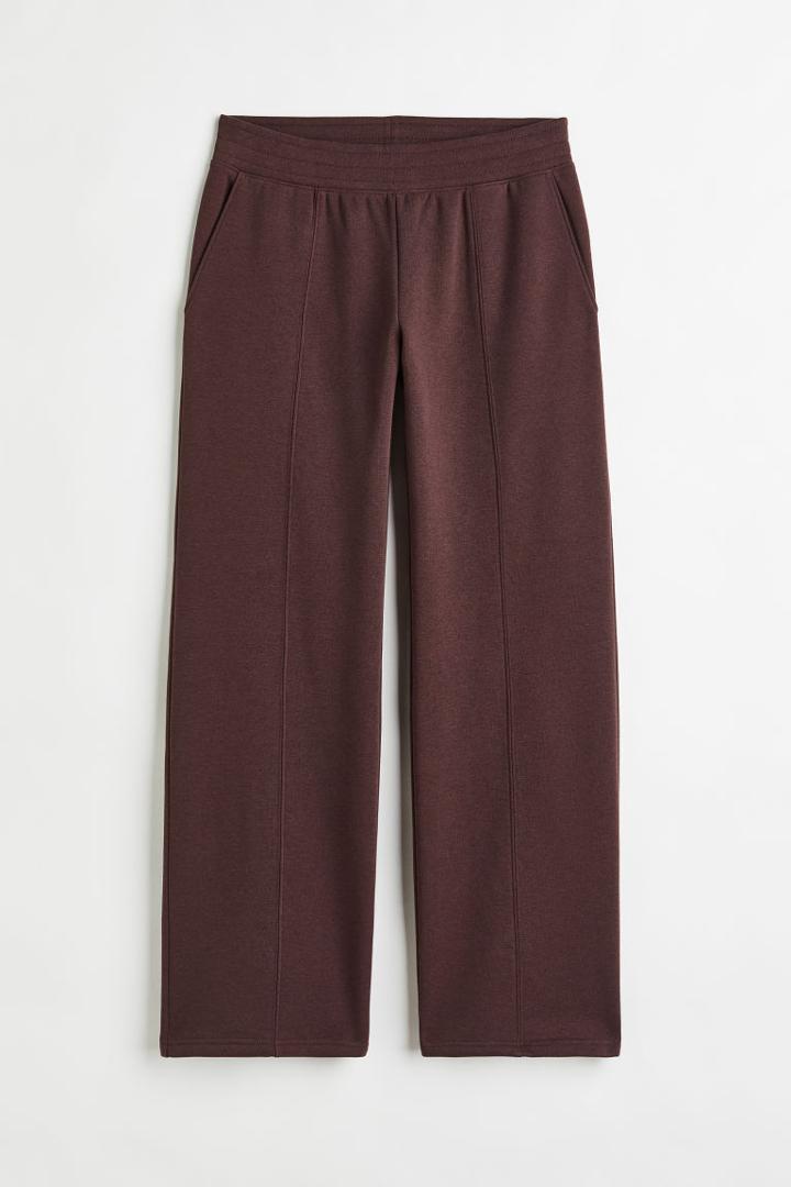 H & M - Straight-cut Joggers - Brown
