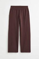 H & M - Straight-cut Joggers - Brown