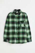 H & M - Cotton Twill Shirt - Green