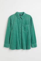H & M - Corduroy Shirt - Green