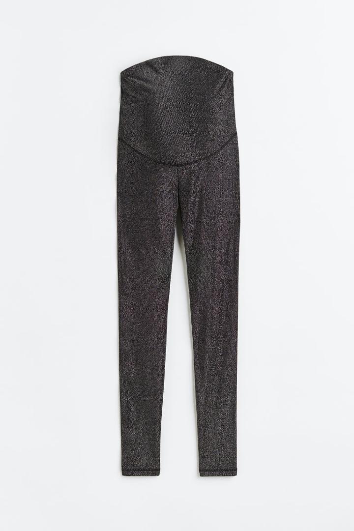 H & M - Mama Glittery Leggings - Black
