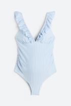 H & M - Mama Ruffle-trimmed Swimsuit - White