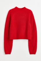 H & M - Rib-knit Sweater - Red