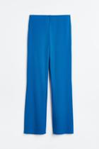 H & M - Ribbed Jersey Pants - Blue