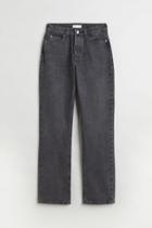 H & M - Straight High Jeans - Gray