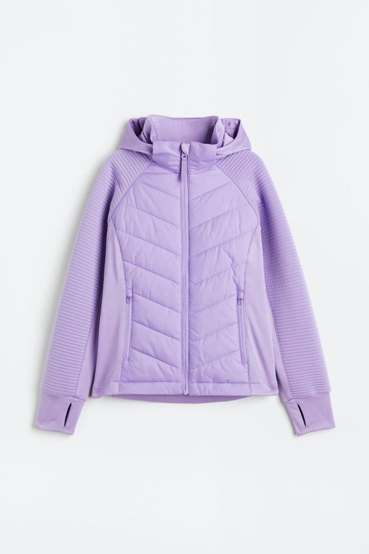 H & M - Hooded Sports Jacket - Purple