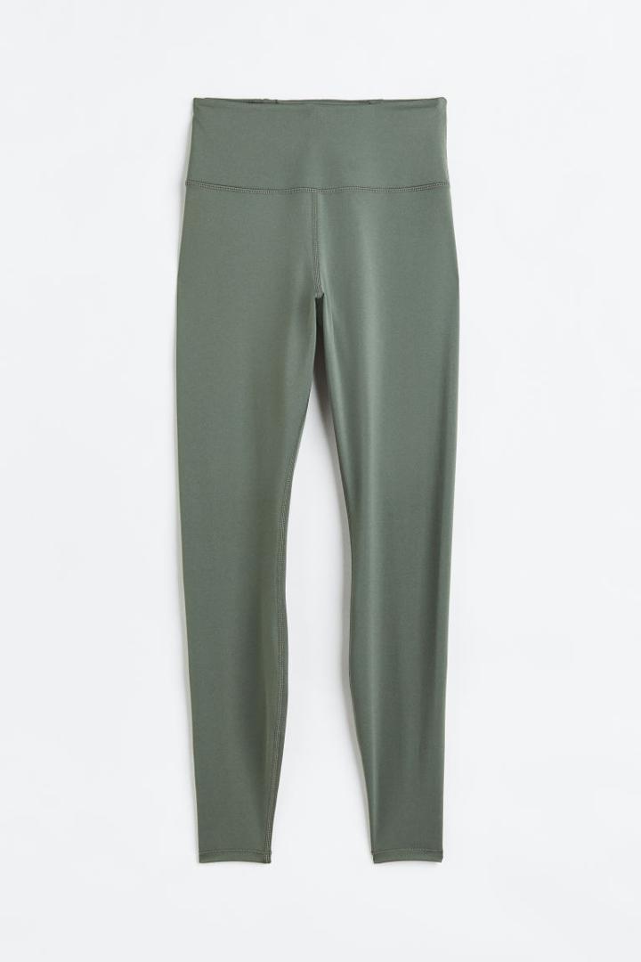 H & M - Sports Tights In Softmove&trade; - Green