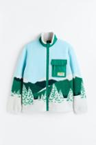 H & M - Relaxed Fit Fleece Jacket - Green