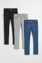 H & M - 3-pack Skinny Fit Jeans - Blue