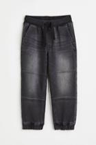 H & M - Comfort Stretch Denim Joggers - Black