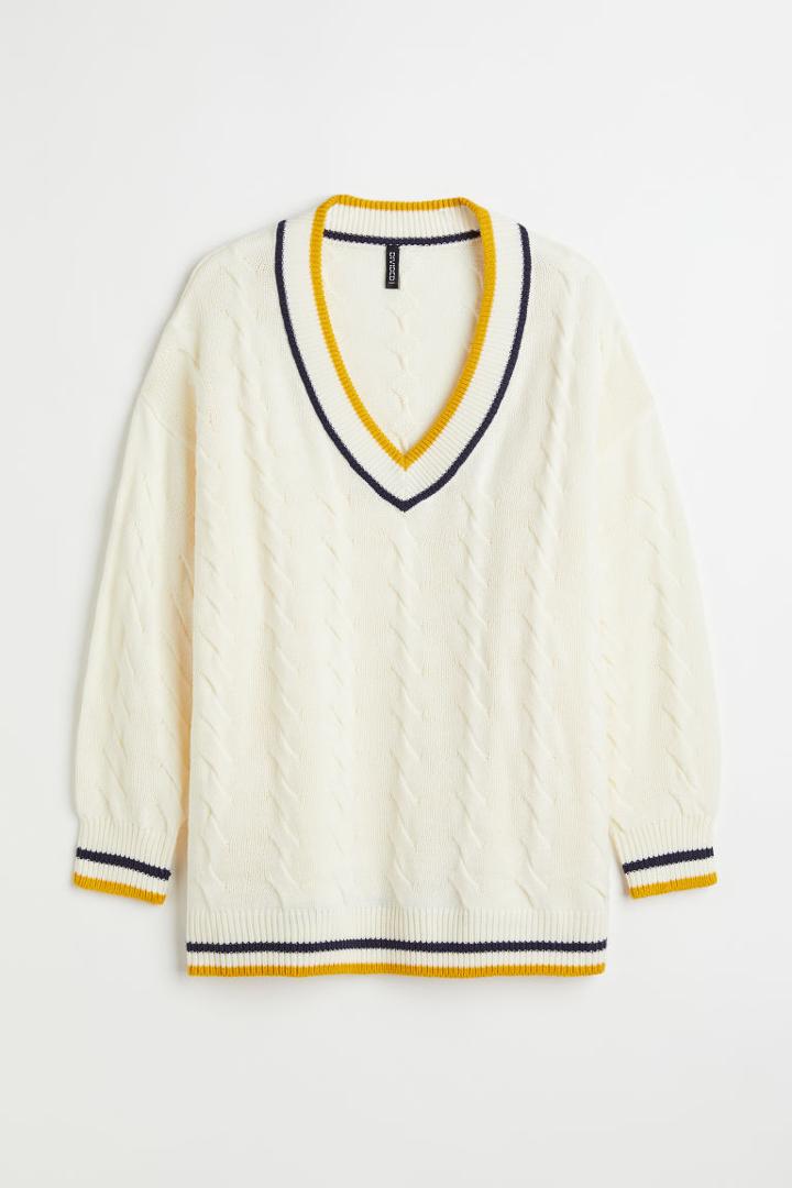 H & M - H & M+ Sweater - White