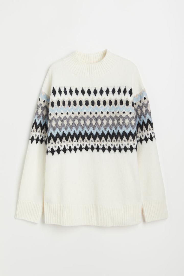 H & M - Mama Sweater - White