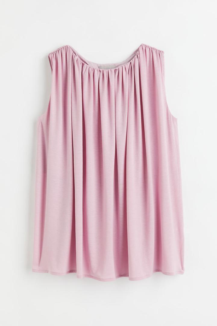 H & M - Sleeveless Blouse - Pink