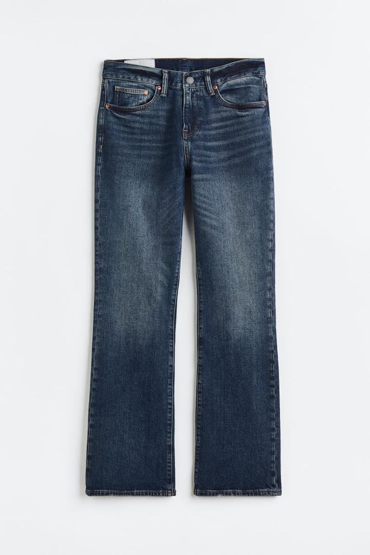 H & M - Slim Flared Jeans - Blue