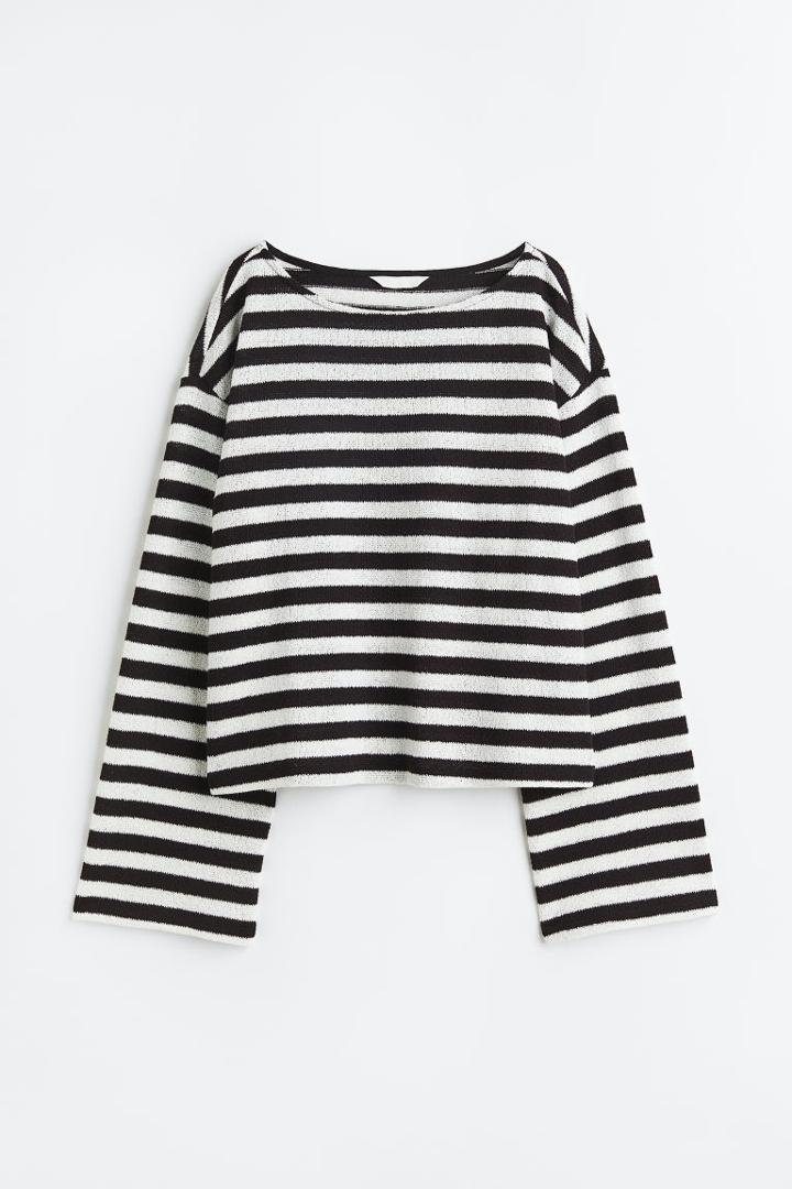 H & M - Boxy Sweater - Black