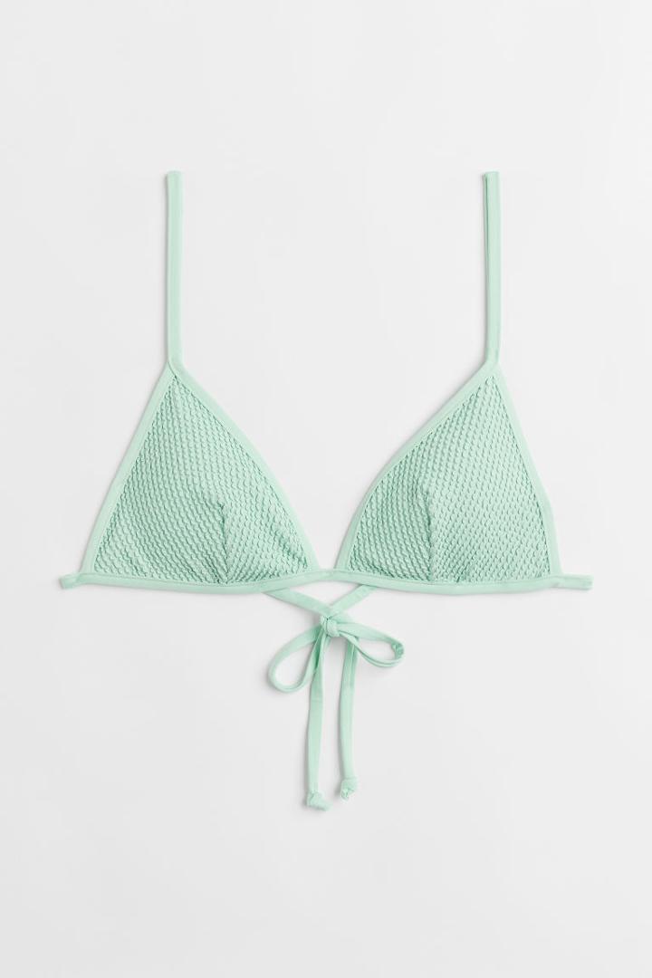 H & M - Crinkled Bikini - Purple