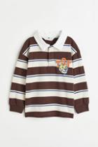 H & M - Cotton Rugby Shirt - Brown