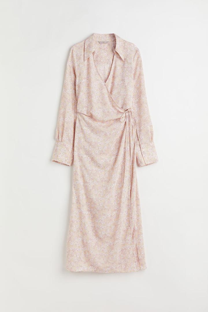 H & M - Wrap Shirt Dress - Beige