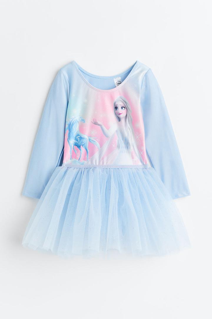 H & M - Tulle-skirt Dance Dress - Blue