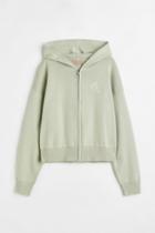 H & M - Knit Hooded Jacket - Green