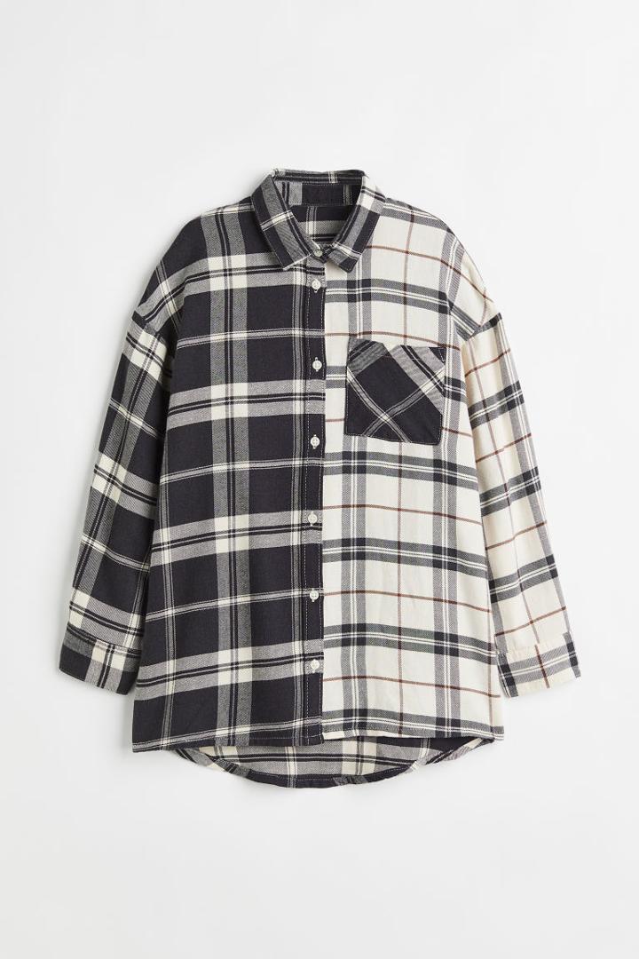 H & M - Oversized Shirt - Gray