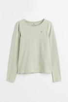 H & M - Cotton Jersey Top - Green