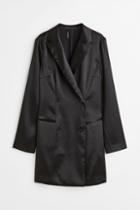 H & M - Double-breasted Jacket Dress - Black