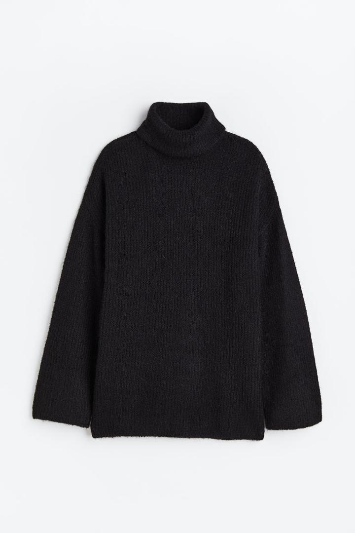 H & M - Turtleneck Sweater - Black
