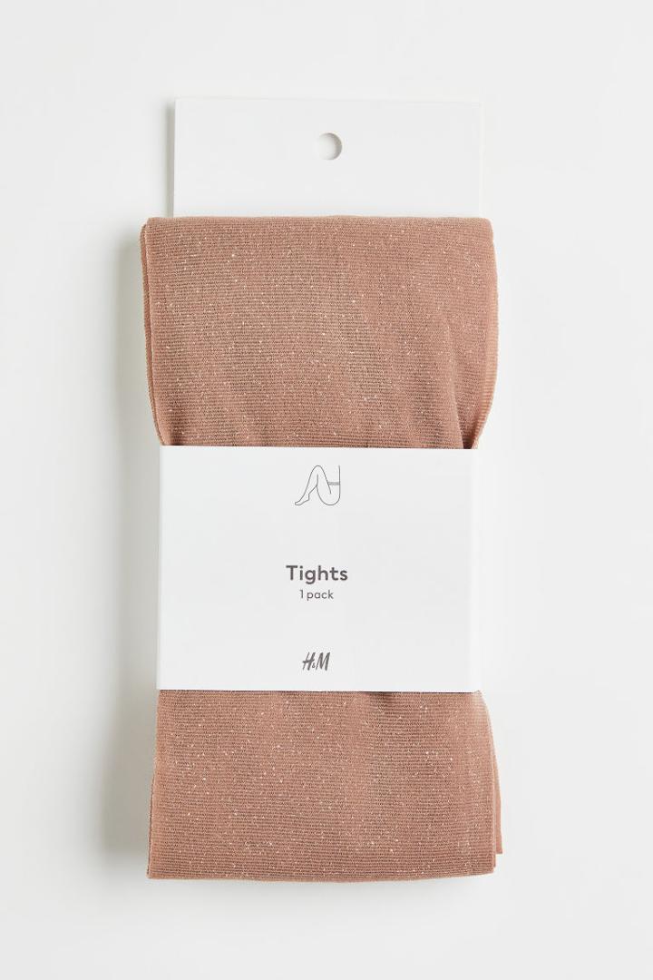 H & M - Fine-knit Tights - Orange