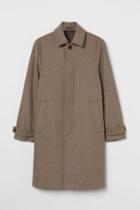 H & M - Wool-blend Car Coat - Beige