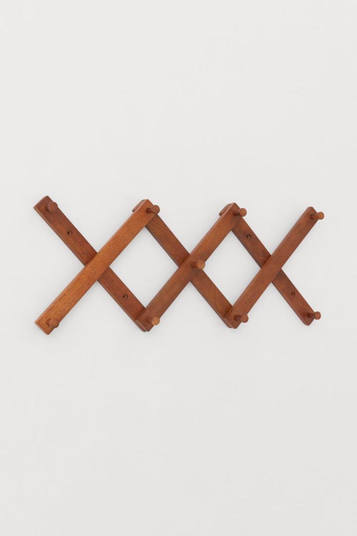 H & M - Wooden Accordion Coat Rack - Beige