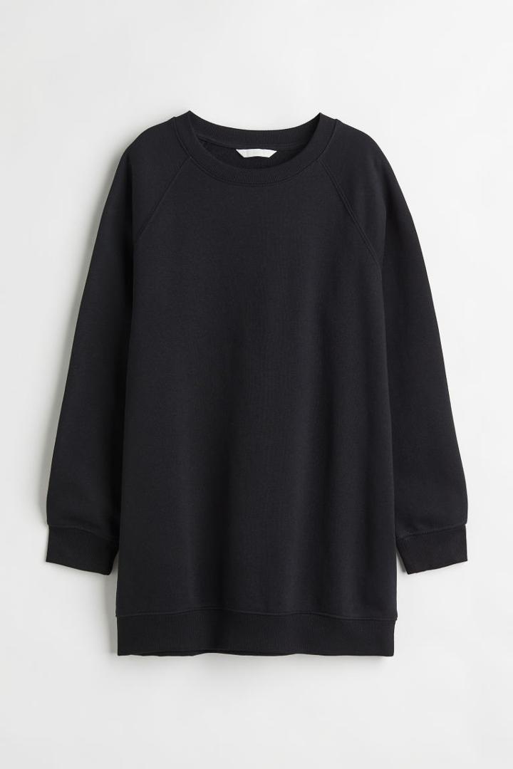 H & M - Long Sweatshirt - Black